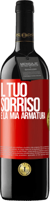 39,95 € Spedizione Gratuita | Vino rosso Edizione RED MBE Riserva Il tuo sorriso è la mia armatura Etichetta Rossa. Etichetta personalizzabile Riserva 12 Mesi Raccogliere 2016 Tempranillo