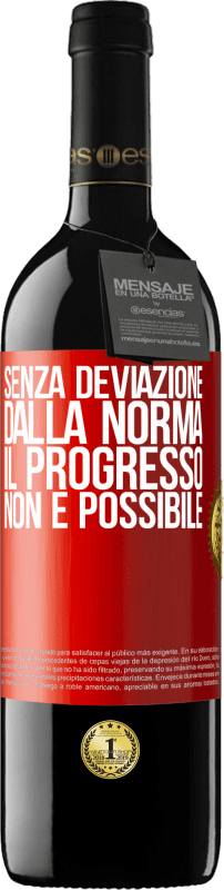 39,95 € Spedizione Gratuita | Vino rosso Edizione RED MBE Riserva Senza deviazione dalla norma, il progresso non è possibile Etichetta Rossa. Etichetta personalizzabile Riserva 12 Mesi Raccogliere 2015 Tempranillo