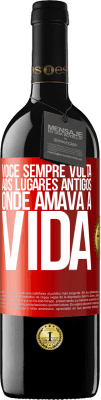 39,95 € Envio grátis | Vinho tinto Edição RED MBE Reserva Você sempre volta aos lugares antigos onde amava a vida Etiqueta Vermelha. Etiqueta personalizável Reserva 12 Meses Colheita 2015 Tempranillo