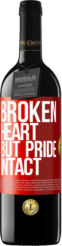 39,95 € Free Shipping | Red Wine RED Edition MBE Reserve The broken heart But pride intact Red Label. Customizable label Reserve 12 Months Harvest 2015 Tempranillo