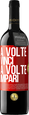 39,95 € Spedizione Gratuita | Vino rosso Edizione RED MBE Riserva A volte vinci, a volte impari Etichetta Rossa. Etichetta personalizzabile Riserva 12 Mesi Raccogliere 2015 Tempranillo