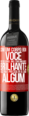 39,95 € Envio grátis | Vinho tinto Edição RED MBE Reserva Com um corpo bom, você pode ir longe, mas com uma mente brilhante, você não precisa ir a lugar algum Etiqueta Vermelha. Etiqueta personalizável Reserva 12 Meses Colheita 2014 Tempranillo