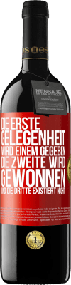 39,95 € Kostenloser Versand | Rotwein RED Ausgabe MBE Reserve Die erste Gelegenheit wird einem gegeben, die Zweite wird gewonnen und die Dritte existiert nicht Rote Markierung. Anpassbares Etikett Reserve 12 Monate Ernte 2015 Tempranillo