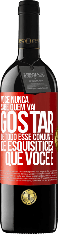 39,95 € Envio grátis | Vinho tinto Edição RED MBE Reserva Você nunca sabe quem vai gostar de todo esse conjunto de esquisitices que você é Etiqueta Vermelha. Etiqueta personalizável Reserva 12 Meses Colheita 2015 Tempranillo