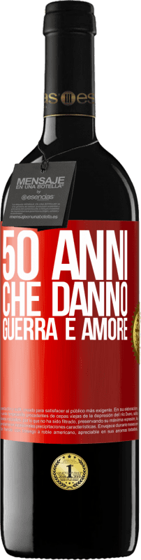 39,95 € Spedizione Gratuita | Vino rosso Edizione RED MBE Riserva 50 anni che danno guerra e amore Etichetta Rossa. Etichetta personalizzabile Riserva 12 Mesi Raccogliere 2016 Tempranillo