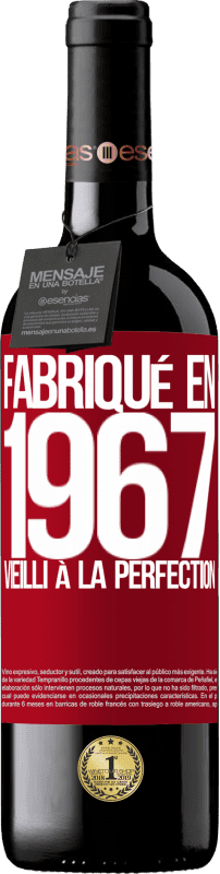 39,95 € Envoi gratuit | Vin rouge Édition RED MBE Réserve Fabriqué en 1967. Vieilli à la perfection Étiquette Rouge. Étiquette personnalisable Réserve 12 Mois Récolte 2015 Tempranillo