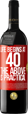 39,95 € Free Shipping | Red Wine RED Edition MBE Reserve Life begins at 40. The above is practical Red Label. Customizable label Reserve 12 Months Harvest 2015 Tempranillo