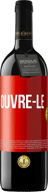 39,95 € Envoi gratuit | Vin rouge Édition RED MBE Réserve Ouvre-le Étiquette Rouge. Étiquette personnalisable Réserve 12 Mois Récolte 2015 Tempranillo