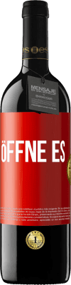39,95 € Kostenloser Versand | Rotwein RED Ausgabe MBE Reserve Öffne es Rote Markierung. Anpassbares Etikett Reserve 12 Monate Ernte 2016 Tempranillo