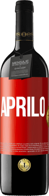 39,95 € Spedizione Gratuita | Vino rosso Edizione RED MBE Riserva Aprilo Etichetta Rossa. Etichetta personalizzabile Riserva 12 Mesi Raccogliere 2014 Tempranillo