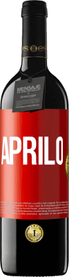 39,95 € Spedizione Gratuita | Vino rosso Edizione RED MBE Riserva Aprilo Etichetta Rossa. Etichetta personalizzabile Riserva 12 Mesi Raccogliere 2016 Tempranillo