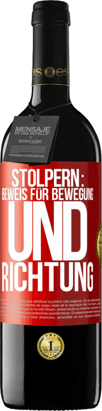 39,95 € Kostenloser Versand | Rotwein RED Ausgabe MBE Reserve Stolpern: Beweis für Bewegung und Richtung Rote Markierung. Anpassbares Etikett Reserve 12 Monate Ernte 2014 Tempranillo