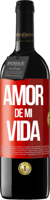 39,95 € Envío gratis | Vino Tinto Edición RED MBE Reserva Amor de mi vida Etiqueta Roja. Etiqueta personalizable Reserva 12 Meses Cosecha 2016 Tempranillo