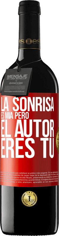 39,95 € Envío gratis | Vino Tinto Edición RED MBE Reserva La sonrisa es mía, pero el autor eres tú Etiqueta Roja. Etiqueta personalizable Reserva 12 Meses Cosecha 2016 Tempranillo