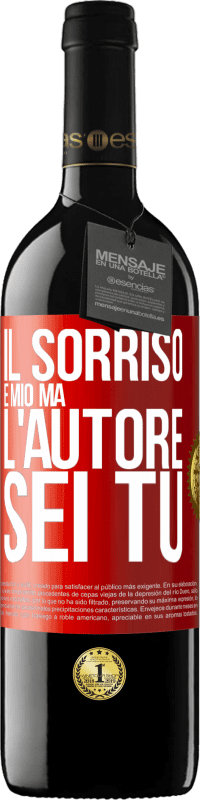 39,95 € Spedizione Gratuita | Vino rosso Edizione RED MBE Riserva Il sorriso è mio, ma l'autore sei tu Etichetta Rossa. Etichetta personalizzabile Riserva 12 Mesi Raccogliere 2015 Tempranillo