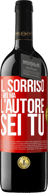 39,95 € Spedizione Gratuita | Vino rosso Edizione RED MBE Riserva Il sorriso è mio, ma l'autore sei tu Etichetta Rossa. Etichetta personalizzabile Riserva 12 Mesi Raccogliere 2016 Tempranillo