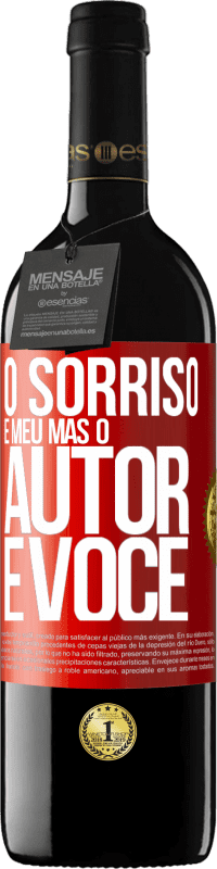 39,95 € Envio grátis | Vinho tinto Edição RED MBE Reserva O sorriso é meu, mas o autor é você Etiqueta Vermelha. Etiqueta personalizável Reserva 12 Meses Colheita 2014 Tempranillo