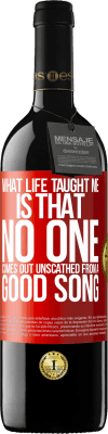 39,95 € Free Shipping | Red Wine RED Edition MBE Reserve What life taught me is that no one comes out unscathed from a good song Red Label. Customizable label Reserve 12 Months Harvest 2015 Tempranillo