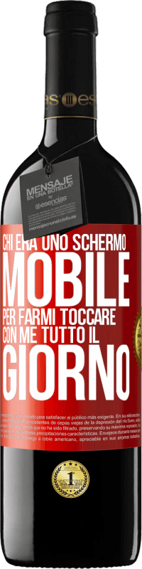 39,95 € Spedizione Gratuita | Vino rosso Edizione RED MBE Riserva Chi era uno schermo mobile per farmi toccare con me tutto il giorno Etichetta Rossa. Etichetta personalizzabile Riserva 12 Mesi Raccogliere 2014 Tempranillo