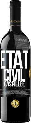 39,95 € Envoi gratuit | Vin rouge Édition RED MBE Réserve État civil: gaspillée Étiquette Noire. Étiquette personnalisable Réserve 12 Mois Récolte 2015 Tempranillo