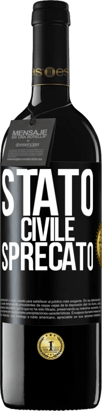 39,95 € Spedizione Gratuita | Vino rosso Edizione RED MBE Riserva Stato civile: sprecato Etichetta Nera. Etichetta personalizzabile Riserva 12 Mesi Raccogliere 2016 Tempranillo