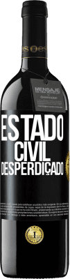 39,95 € Envio grátis | Vinho tinto Edição RED MBE Reserva Estado civil: desperdiçado Etiqueta Preta. Etiqueta personalizável Reserva 12 Meses Colheita 2014 Tempranillo