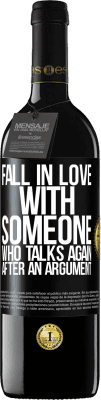 39,95 € Free Shipping | Red Wine RED Edition MBE Reserve Fall in love with someone who talks again after an argument Black Label. Customizable label Reserve 12 Months Harvest 2015 Tempranillo