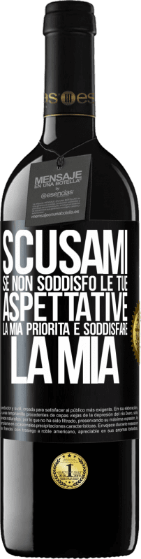 39,95 € Spedizione Gratuita | Vino rosso Edizione RED MBE Riserva Scusami se non soddisfo le tue aspettative. La mia priorità è soddisfare la mia Etichetta Nera. Etichetta personalizzabile Riserva 12 Mesi Raccogliere 2015 Tempranillo