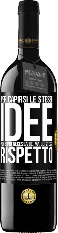 39,95 € Spedizione Gratuita | Vino rosso Edizione RED MBE Riserva Per capirsi le stesse idee non sono necessarie, ma lo stesso rispetto Etichetta Nera. Etichetta personalizzabile Riserva 12 Mesi Raccogliere 2015 Tempranillo