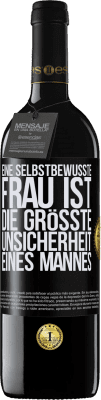 39,95 € Kostenloser Versand | Rotwein RED Ausgabe MBE Reserve Eine selbstbewusste Frau ist die größte Unsicherheit eines Mannes Schwarzes Etikett. Anpassbares Etikett Reserve 12 Monate Ernte 2015 Tempranillo