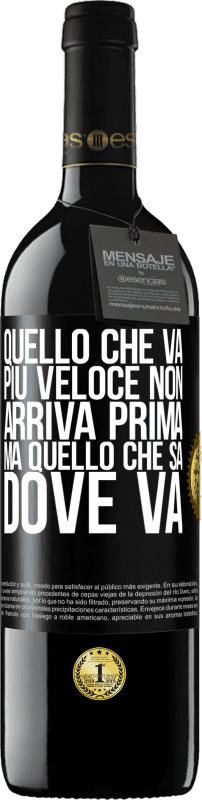 39,95 € Spedizione Gratuita | Vino rosso Edizione RED MBE Riserva Quello che va più veloce non arriva prima, ma quello che sa dove va Etichetta Nera. Etichetta personalizzabile Riserva 12 Mesi Raccogliere 2015 Tempranillo