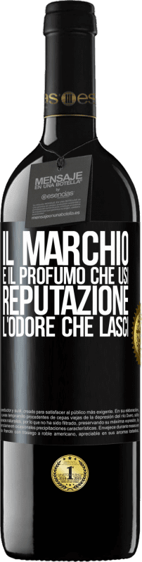 39,95 € Spedizione Gratuita | Vino rosso Edizione RED MBE Riserva Il marchio è il profumo che usi. Reputazione, l'odore che lasci Etichetta Nera. Etichetta personalizzabile Riserva 12 Mesi Raccogliere 2015 Tempranillo