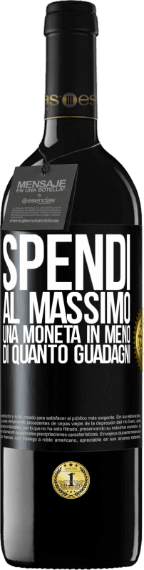 39,95 € Spedizione Gratuita | Vino rosso Edizione RED MBE Riserva Spendi al massimo una moneta in meno di quanto guadagni Etichetta Nera. Etichetta personalizzabile Riserva 12 Mesi Raccogliere 2015 Tempranillo