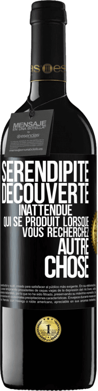 39,95 € Envoi gratuit | Vin rouge Édition RED MBE Réserve Sérendipité. Découverte inattendue qui se produit lorsque vous recherchez autre chose Étiquette Noire. Étiquette personnalisable Réserve 12 Mois Récolte 2015 Tempranillo