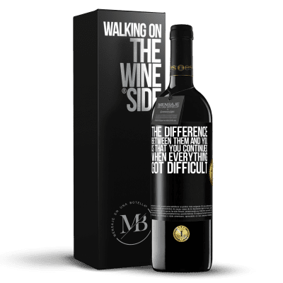 «The difference between them and you, is that you continued when everything got difficult» RED Edition MBE Reserve