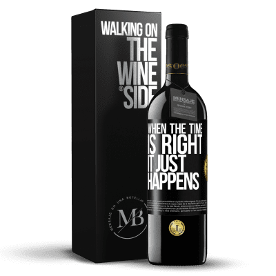 «When the time is right, it just happens» RED Edition MBE Reserve