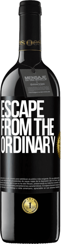 39,95 € Free Shipping | Red Wine RED Edition MBE Reserve Escape from the ordinary Black Label. Customizable label Reserve 12 Months Harvest 2014 Tempranillo