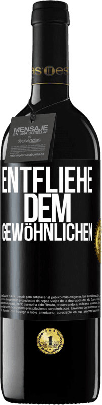 39,95 € Kostenloser Versand | Rotwein RED Ausgabe MBE Reserve Entfliehe dem Gewöhnlichen Schwarzes Etikett. Anpassbares Etikett Reserve 12 Monate Ernte 2015 Tempranillo