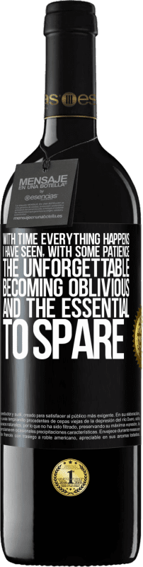 39,95 € 送料無料 | 赤ワイン REDエディション MBE 予約する 時間とともにすべてが起こります。いくつかの忍耐で、忘れられないものが忘れ去られ、spare約するのに不可欠なものを見た ブラックラベル. カスタマイズ可能なラベル 予約する 12 月 収穫 2016 Tempranillo