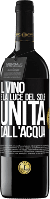 39,95 € Spedizione Gratuita | Vino rosso Edizione RED MBE Riserva Il vino è la luce del sole, unita dall'acqua Etichetta Nera. Etichetta personalizzabile Riserva 12 Mesi Raccogliere 2015 Tempranillo