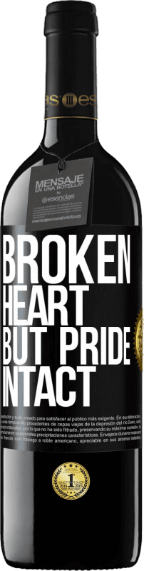 39,95 € Free Shipping | Red Wine RED Edition MBE Reserve The broken heart But pride intact Black Label. Customizable label Reserve 12 Months Harvest 2014 Tempranillo