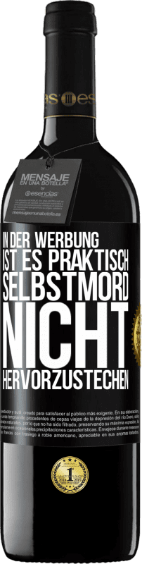 39,95 € Kostenloser Versand | Rotwein RED Ausgabe MBE Reserve In der Werbung ist es praktisch Selbstmord, nicht hervorzustechen Schwarzes Etikett. Anpassbares Etikett Reserve 12 Monate Ernte 2015 Tempranillo