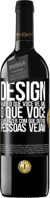 39,95 € Envio grátis | Vinho tinto Edição RED MBE Reserva Design não é o que você vê, mas o que você deve fazer com que outras pessoas vejam Etiqueta Preta. Etiqueta personalizável Reserva 12 Meses Colheita 2016 Tempranillo