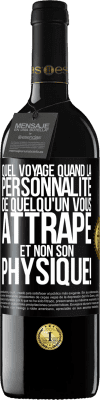 39,95 € Envoi gratuit | Vin rouge Édition RED MBE Réserve Quel voyage quand la personnalité de quelqu'un vous attrape et non son physique! Étiquette Noire. Étiquette personnalisable Réserve 12 Mois Récolte 2015 Tempranillo