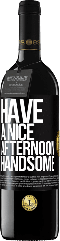 39,95 € 免费送货 | 红酒 RED版 MBE 预订 下午好，帅哥 黑标. 可自定义的标签 预订 12 个月 收成 2016 Tempranillo