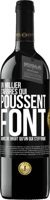 39,95 € Envoi gratuit | Vin rouge Édition RED MBE Réserve Un millier d'arbres qui poussent font moins de bruit qu'un qui s'effondre Étiquette Noire. Étiquette personnalisable Réserve 12 Mois Récolte 2015 Tempranillo