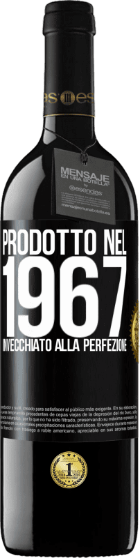 39,95 € Spedizione Gratuita | Vino rosso Edizione RED MBE Riserva Prodotto nel 1967. Invecchiato alla perfezione Etichetta Nera. Etichetta personalizzabile Riserva 12 Mesi Raccogliere 2014 Tempranillo