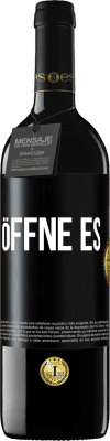 39,95 € Kostenloser Versand | Rotwein RED Ausgabe MBE Reserve Öffne es Schwarzes Etikett. Anpassbares Etikett Reserve 12 Monate Ernte 2014 Tempranillo