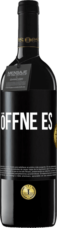 39,95 € Kostenloser Versand | Rotwein RED Ausgabe MBE Reserve Öffne es Schwarzes Etikett. Anpassbares Etikett Reserve 12 Monate Ernte 2016 Tempranillo