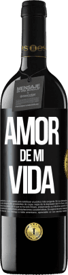 39,95 € Envío gratis | Vino Tinto Edición RED MBE Reserva Amor de mi vida Etiqueta Negra. Etiqueta personalizable Reserva 12 Meses Cosecha 2014 Tempranillo